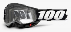 100 PROCENT (2022) FA20 ACCURI 2 goggle black - clear lens, gogle kolor czarny szybka przeźroczysta