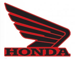 X-ATV Naklejka Honda skrzydło czarne prawe 107mm