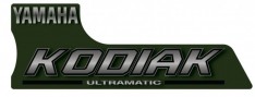Naklejka Yamaha Kodiak 400 450 zielona lewa