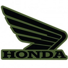 Naklejka Honda skrzydło zielone prawe 107mm