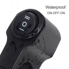 Włącznik przełącznik uniwersalny 100% wodoszczelny ON-OFF-ON aluminiowy